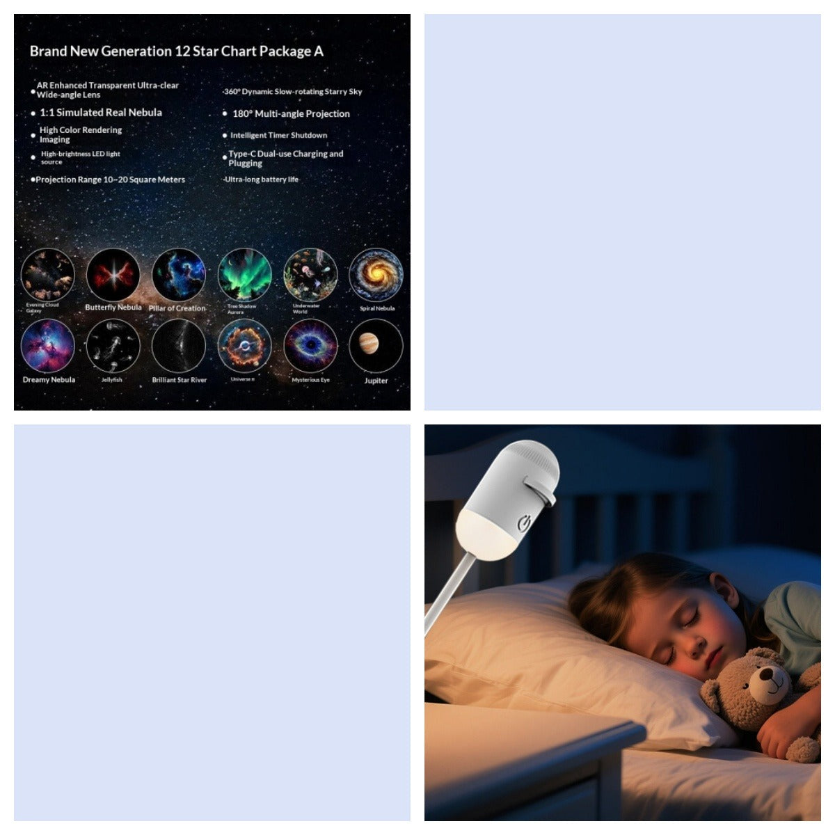 USB Rechargeable Night Light Bedside Lamp