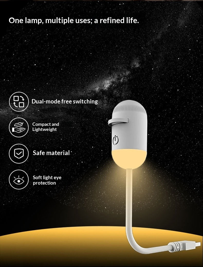 USB Rechargeable Night Light Bedside Lamp