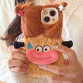 Funny Big Mouth Monster Plush iPhone Case