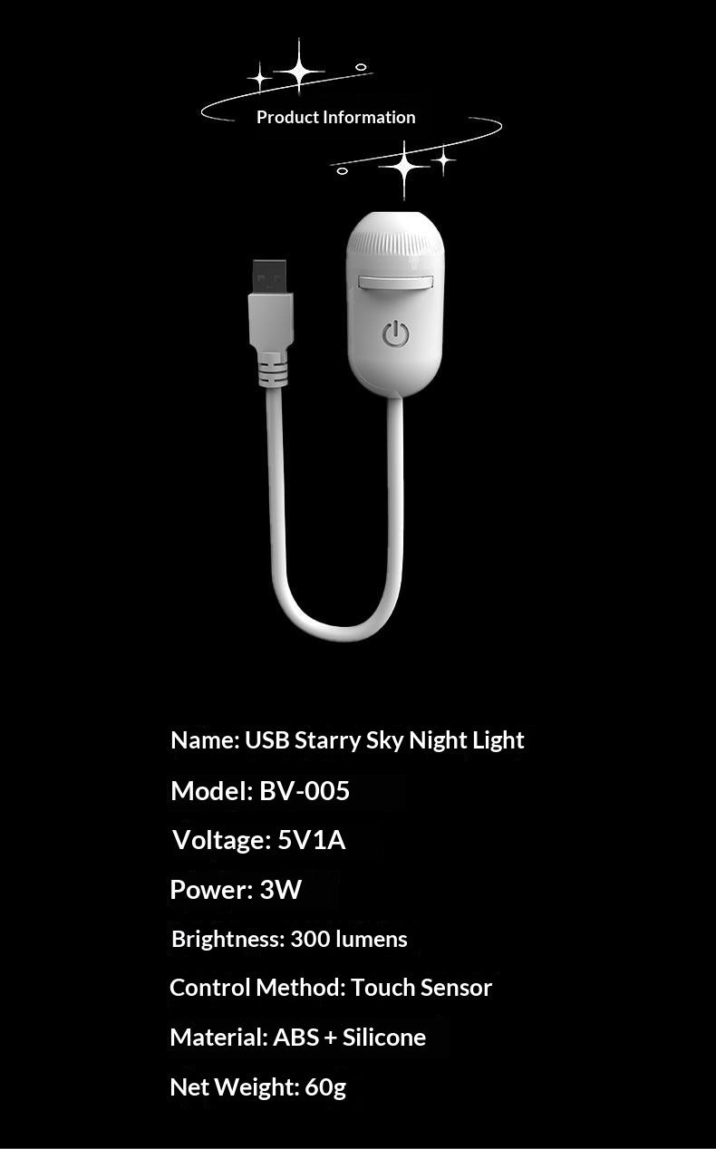 USB Rechargeable Night Light Bedside Lamp