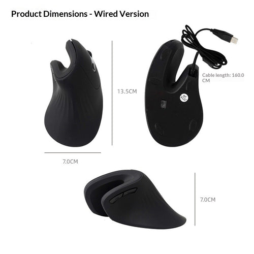 Bluetooth Dual-Mode Rechargeable Vertical Mouse